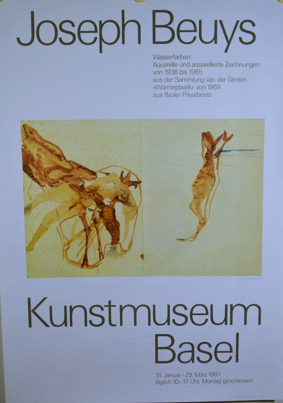 Foto & Immagini: Plakat Joseph Beuys Kunstm. Basel 1987 – Usato da Zürich venduto da Simmenf