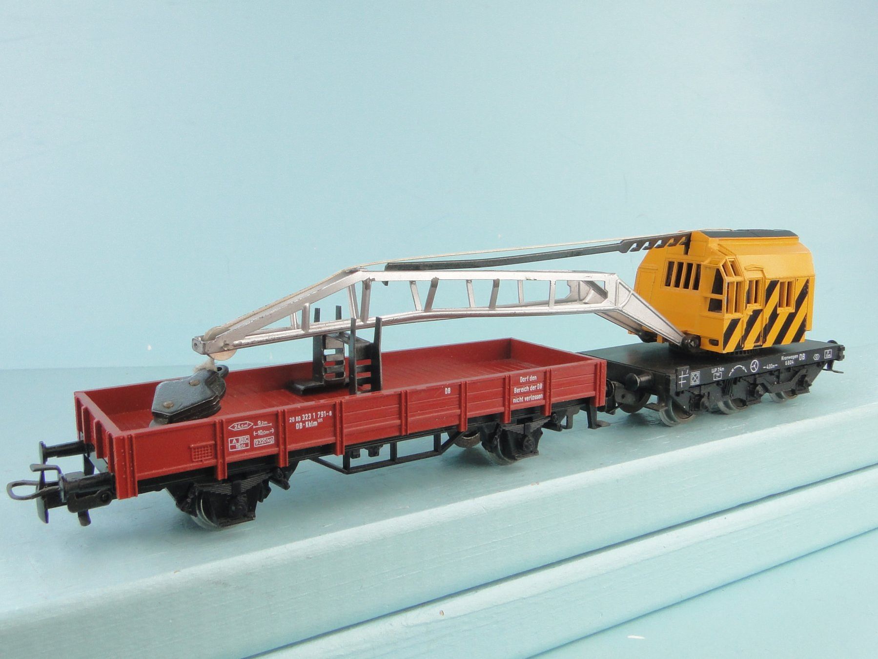 Märklin Modellini di ferrovie: Märklin H0 4671 Kranwagen der DB – Usato da Bülach venduto da cann11