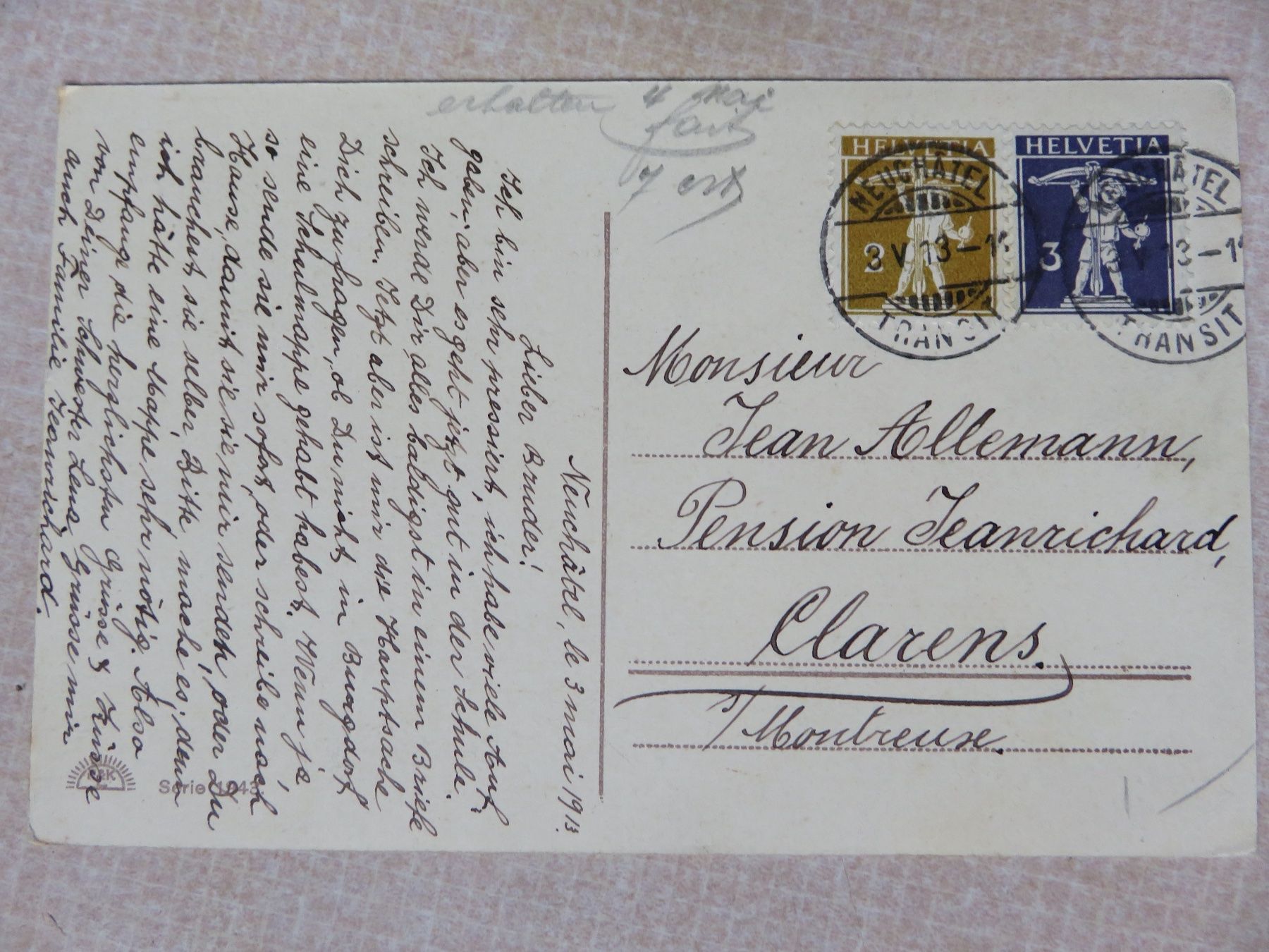 Cartoline postali: Neuenburg, Areuse? – Usato da Oberriet SG venduto da ret_7j2k 1
