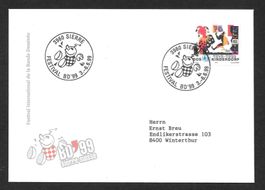 Sonderbrief S. 1741 Festival Bande Dessinée Sierre 1999