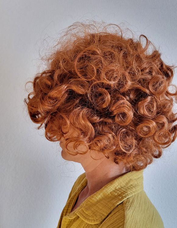 Perruque Courte Steamy Cheveux Artificiels Bouclés - Taille Unique, Blanc, Marque W Widmann Milano, Neuf Avec Étiquettes