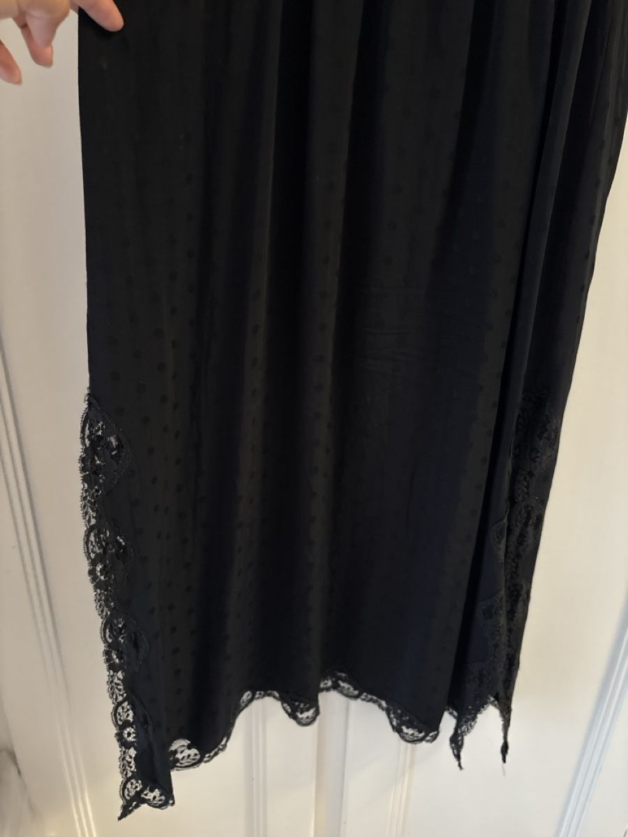 Sandro Vestiti: Sandro Kleid Schwarz Grösse 38 mit Spitze – Usato da Luzern venduto da One0911 4