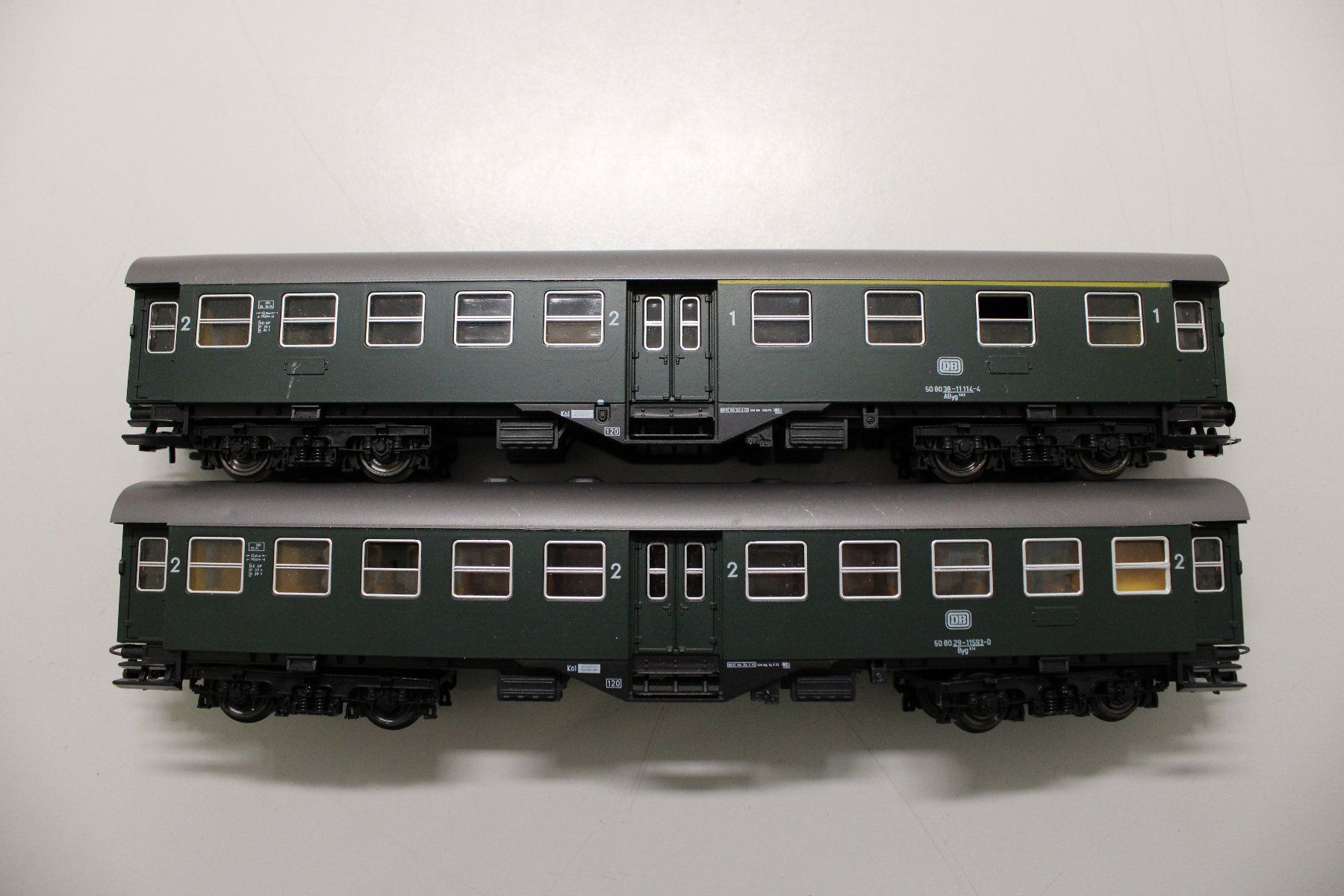 Roco 4250 + 4252 Deutsche Bundesbahn DB Umbauwagen DC H0 OVP (Gebraucht ...