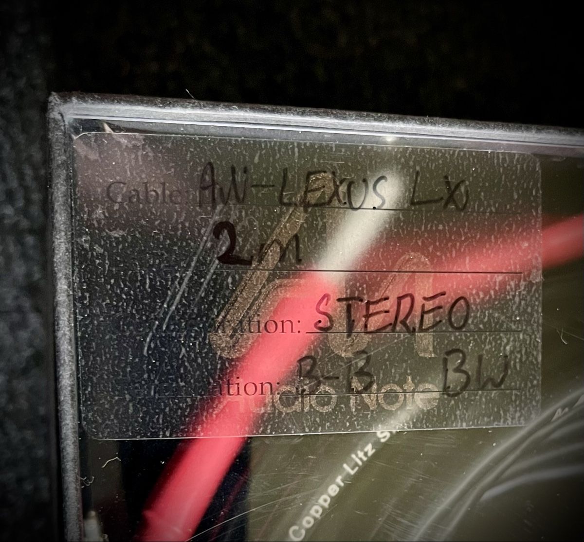 Cavi: Audio Note AN-Lexus 96, Bi-Wire 2×2m , Neufs – Nuovo (secondo la descrizione) da Froideville venduto da WellTone.ch 2