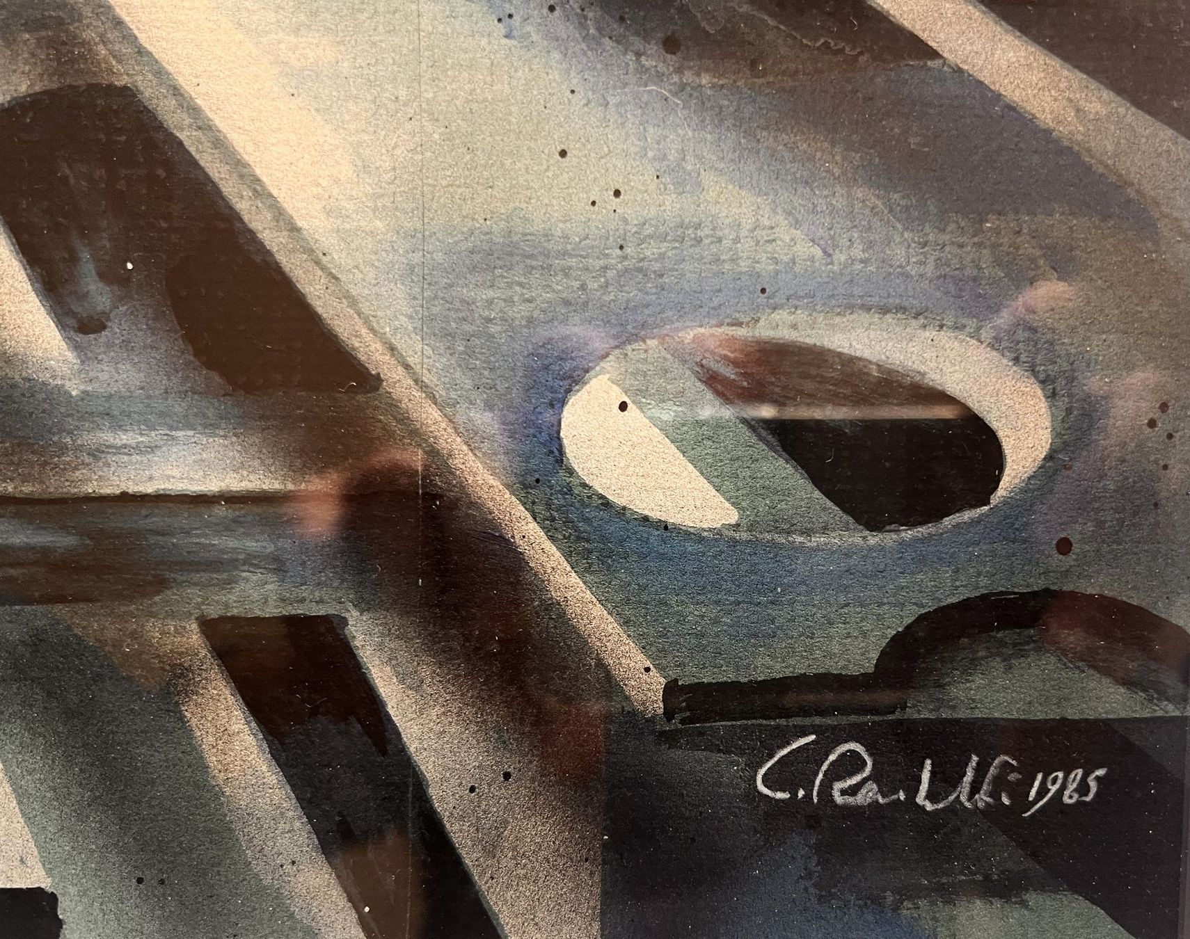 Gemälde: Carlo Rambaldi "Schöpfer von E.T" - Originalgemälde. 1983 – Gebraucht aus Ponte Tresa von 11GalleriaAlterEgo11 3