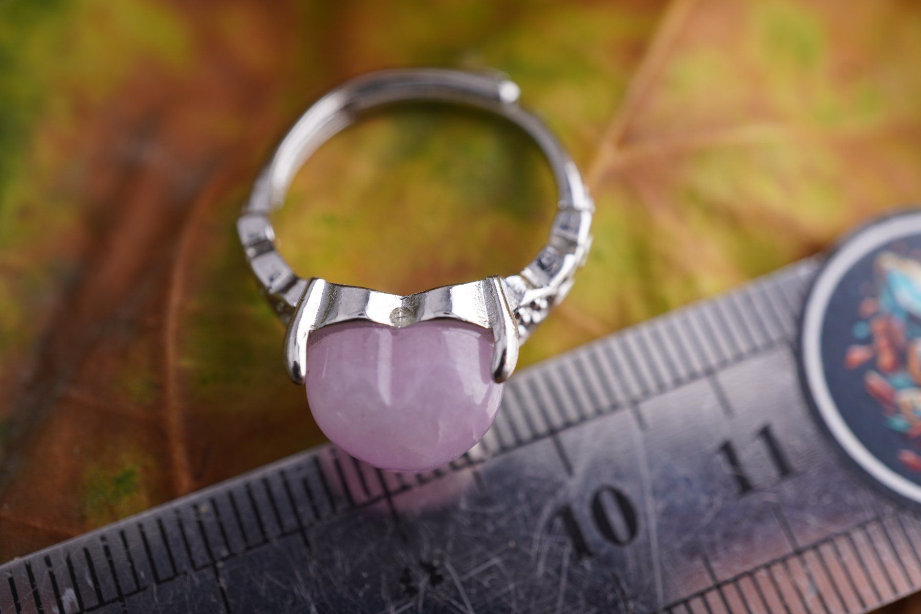 Minerali & Pietre curative: Kunzit  Herz   ring Grösse  Variabel     (Räumung!) – Nuovo e nell'imballaggio originale da Eschenbach SG venduto da topstone 4