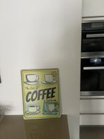 Blechschild The Art of Coffee Design Vintage Optik neu