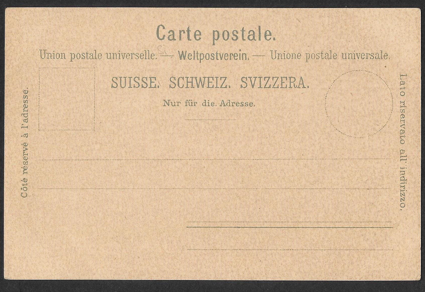 Cartoline postali: Brüttisellen farbige Lithografie mit Schuhwarenfabrik – Usato da Olten venduto da clotaldi 1
