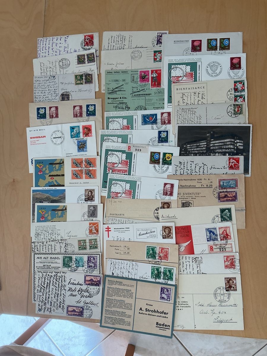 Alle Briefmarken: Lotto buste e cartoline Svizzera pro Juventute ed aerea  – Gebraucht aus cassina d'agno von Scorti1961 2