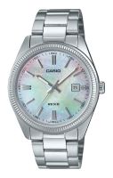 ⌚ Herrenuhr ®CASIO Analog Edelstahl Perlmutt 38mm 5 Bar NEU