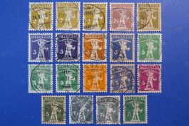 Serie Tellknabe Nr.117-183 (19 Werte) komplett - SBK: 99.-.