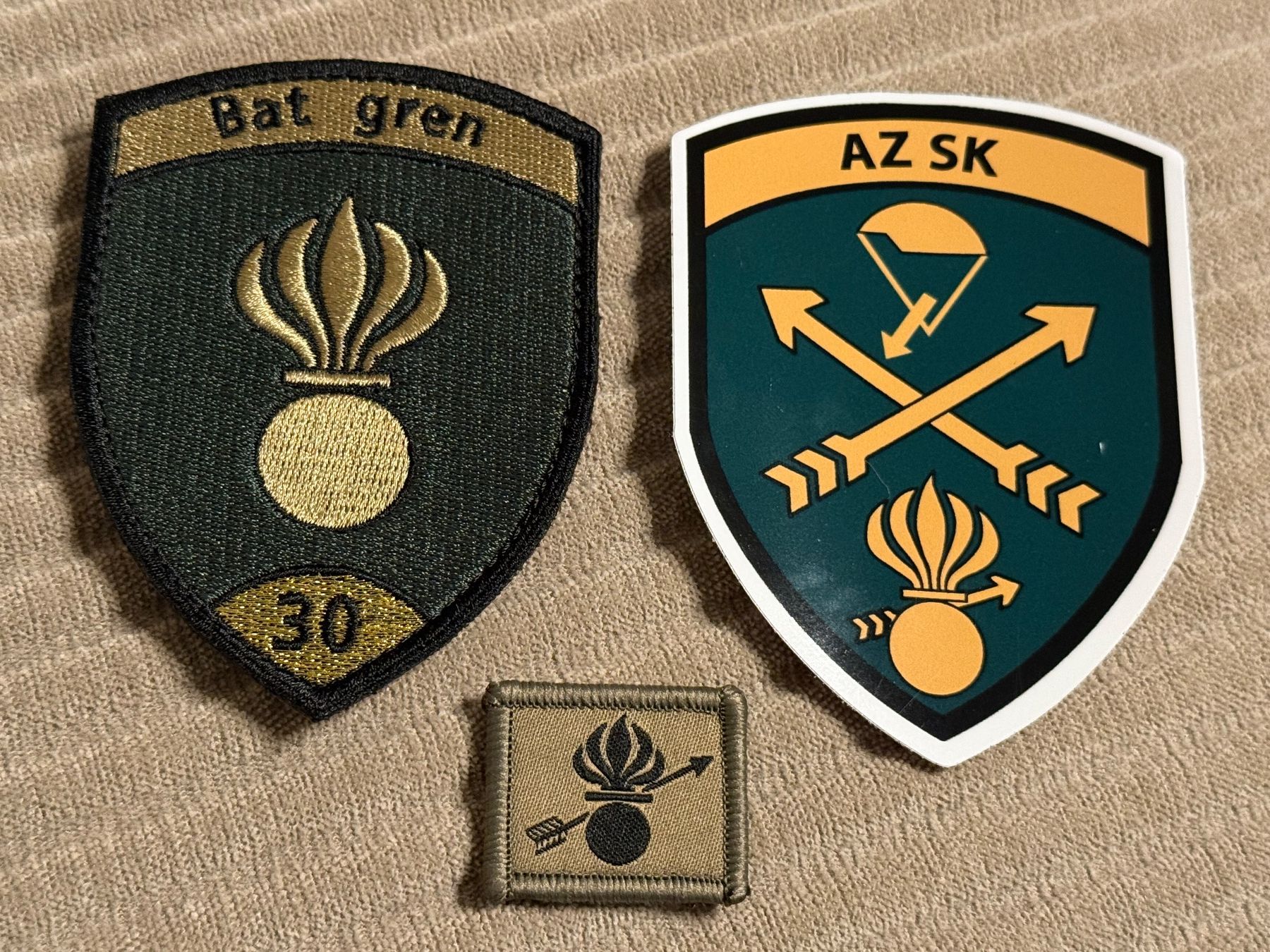 Schweizer Armee Placchette & Badge: Aufkleber, B-Badge, Funktionsabzeichen: Grenadier KSK – Usato da Brütten venduto da Hst1