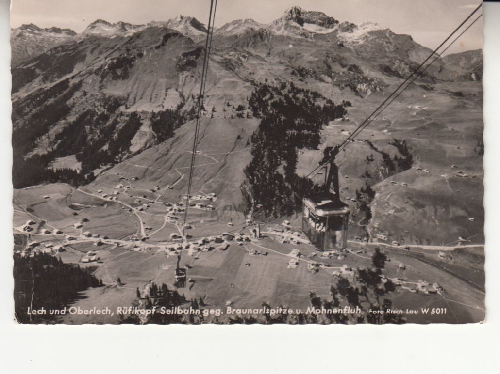 Ansichtskarten: Lech Rüfikopf Seilbahn 1961 – Gebraucht aus Bürglen TG von StampGraf