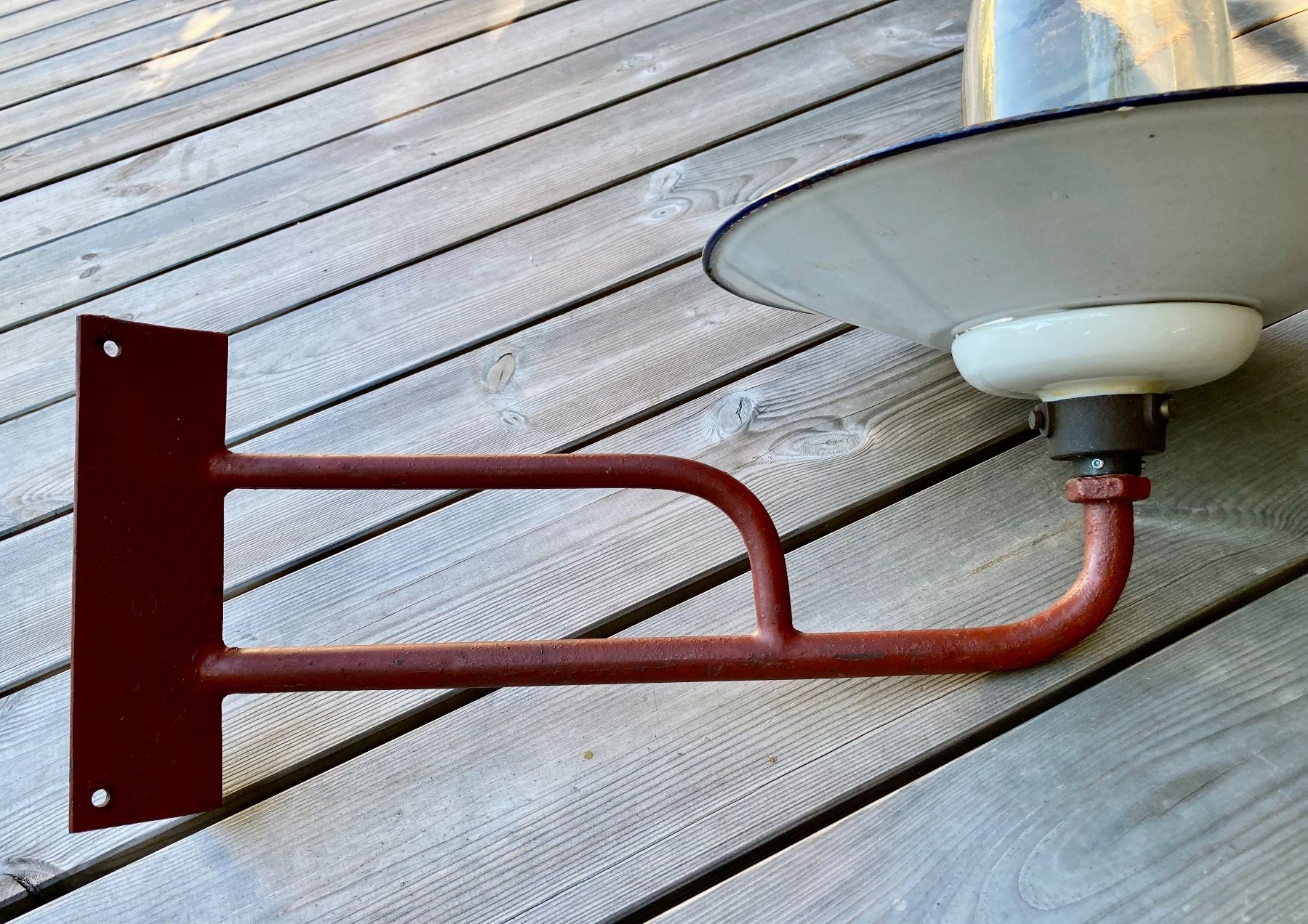 Lampade: einfache antike Industrie Aussenlampe / Wandlampe – Usato da Lüchingen venduto da Eeizo 7