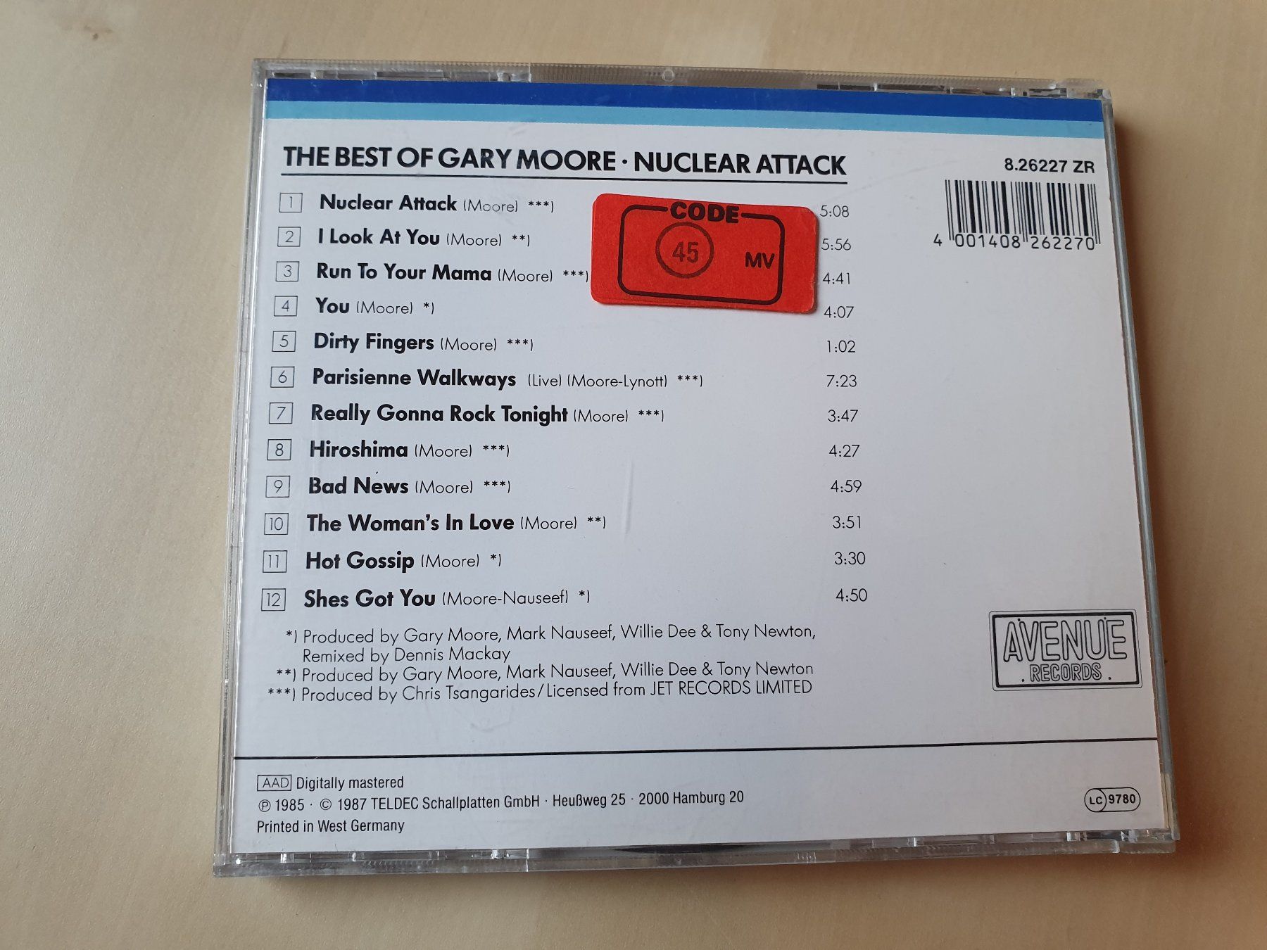 CD: Gary Moore Nuclear Attack The Best of – Usato da Stansstad venduto da collectorsshop 1
