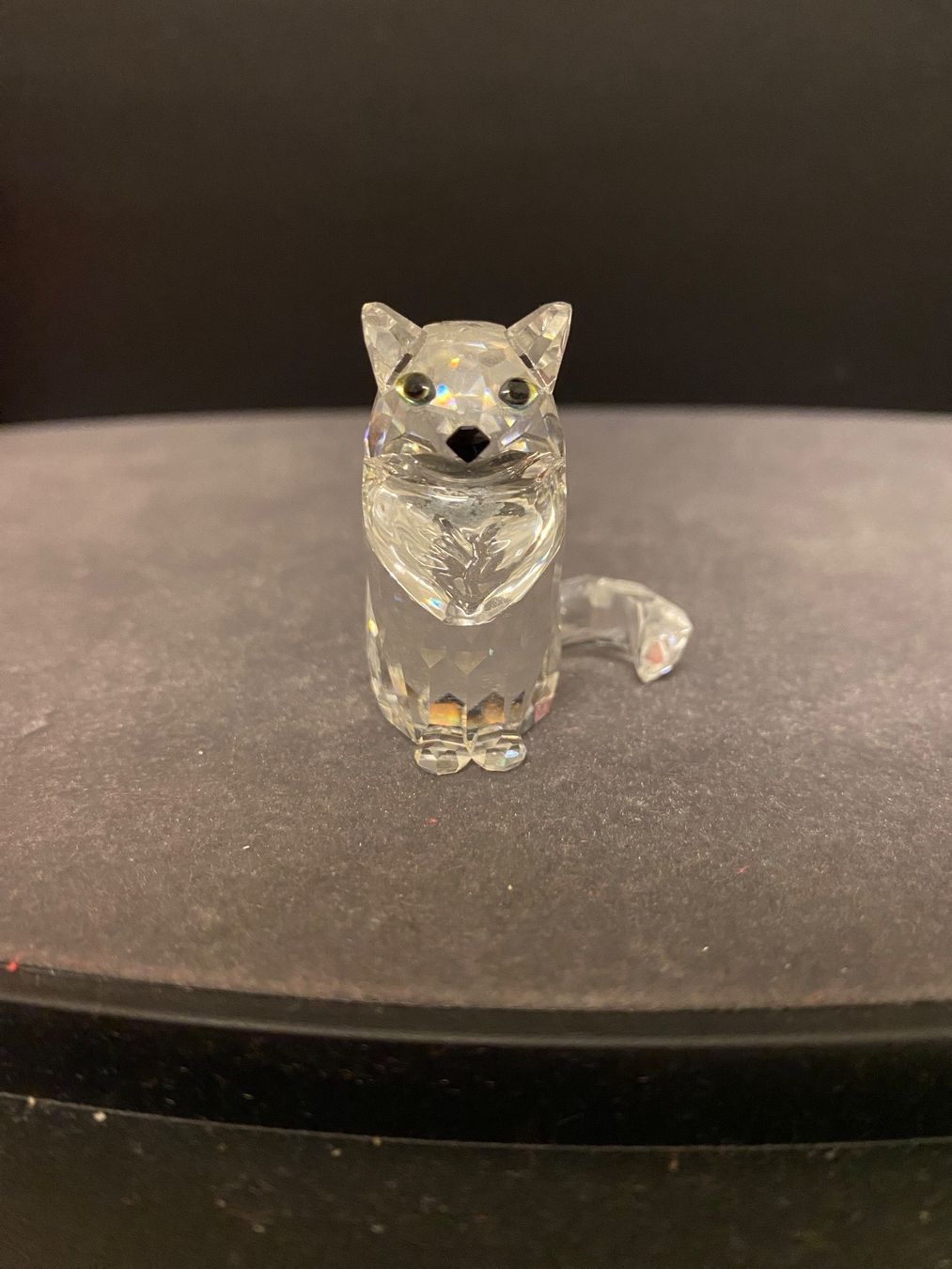 Swarovski Statuette: Swarovski - Katze sitzend (1991) – Usato da Zürich venduto da Manuel.Huber