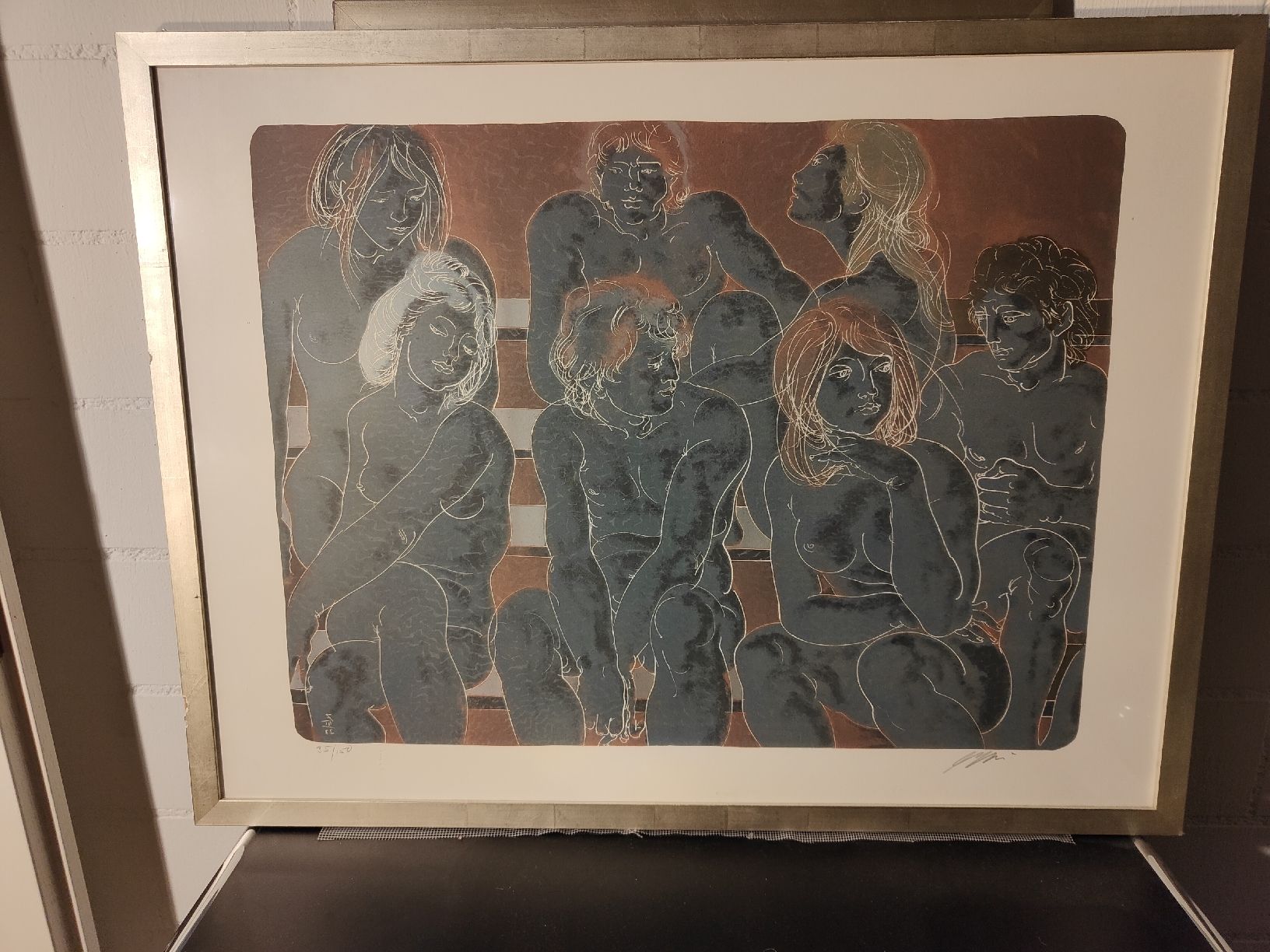 Grafica & Litografie: Hans Erni. Handsignierte Lithographie, nummeriert, gerahmt. – Usato da Stäfa venduto da Mmarco1969