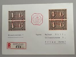1943 100J. Schw. Postmarken 3 Einges. Briefe mit W15+258