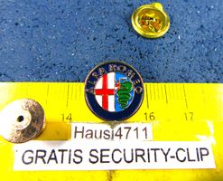 ALFA ROMEO AUTO LOGO SCHMUCK-PIN GEPRÄGT M. SECURITY-CLIP