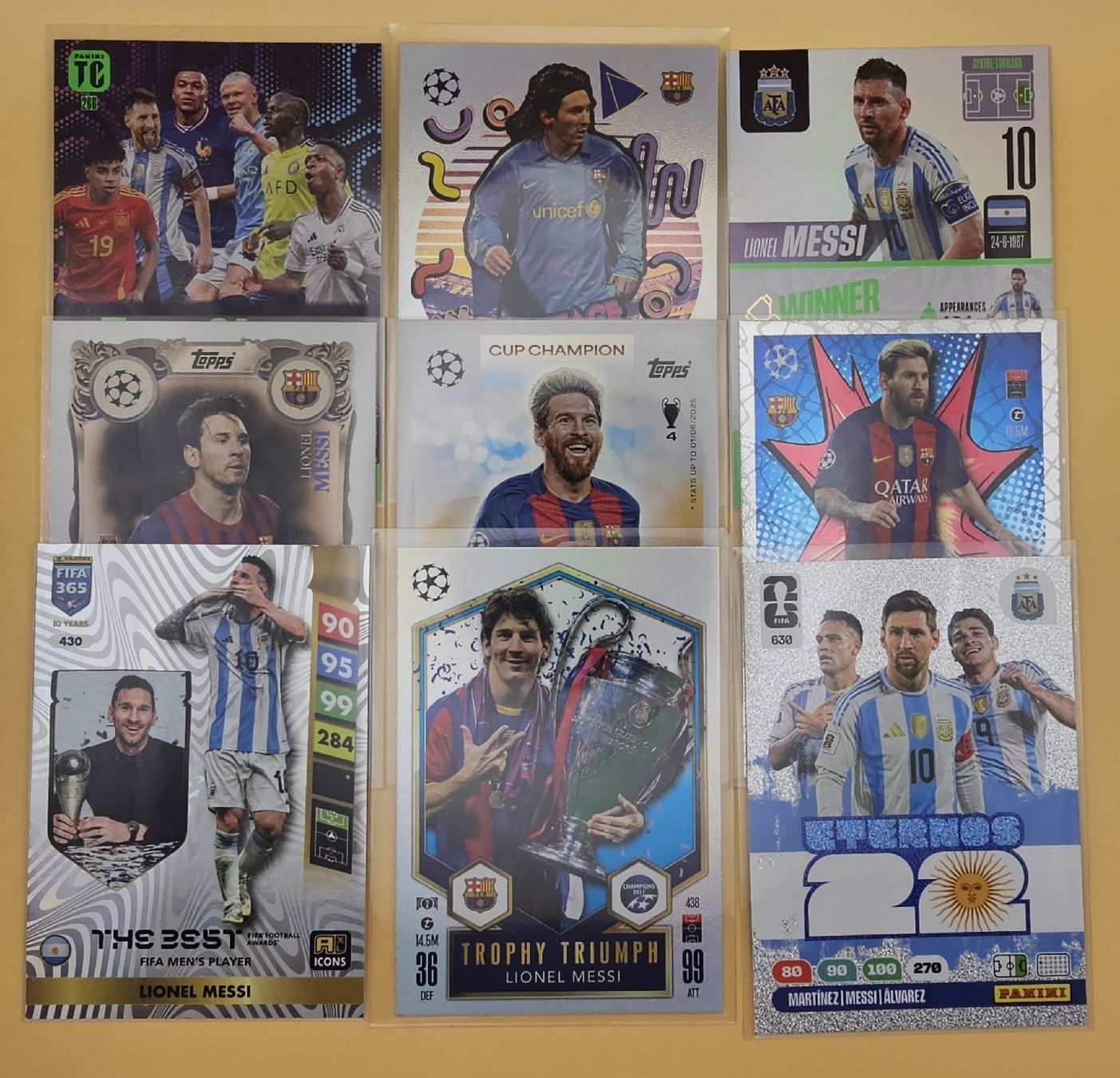Topps Carte collezionabili: 9× Messi Original Karten ab 1.- – Nuovo (secondo la descrizione) da Moosseedorf venduto da Auktionsende