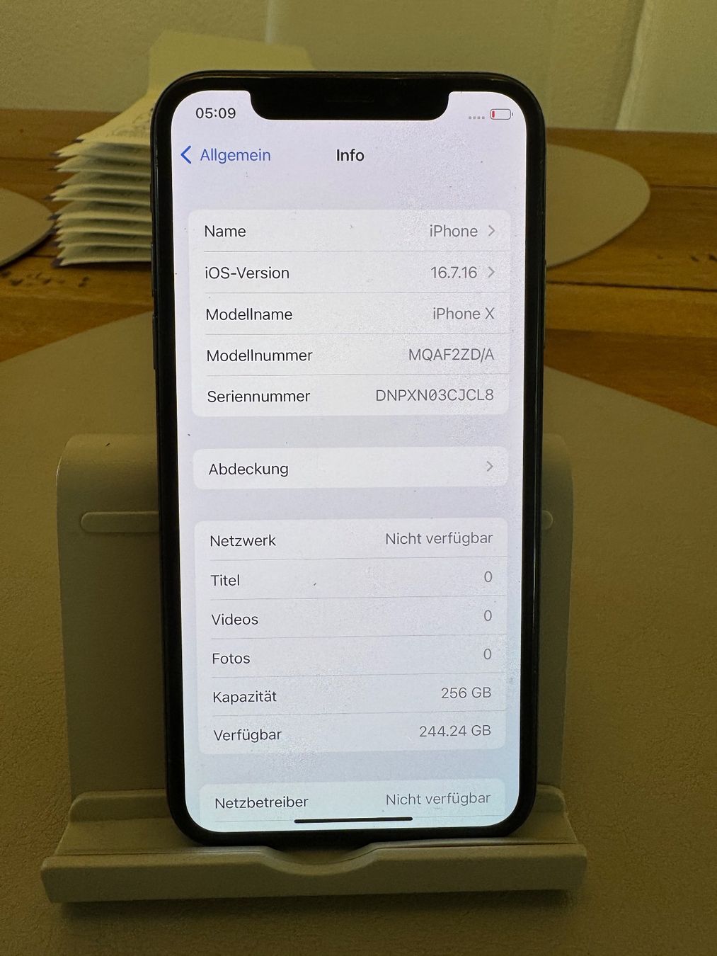 Apple Portables: iPhone X 256GB – D'occasion à Adliswil par Busys 1