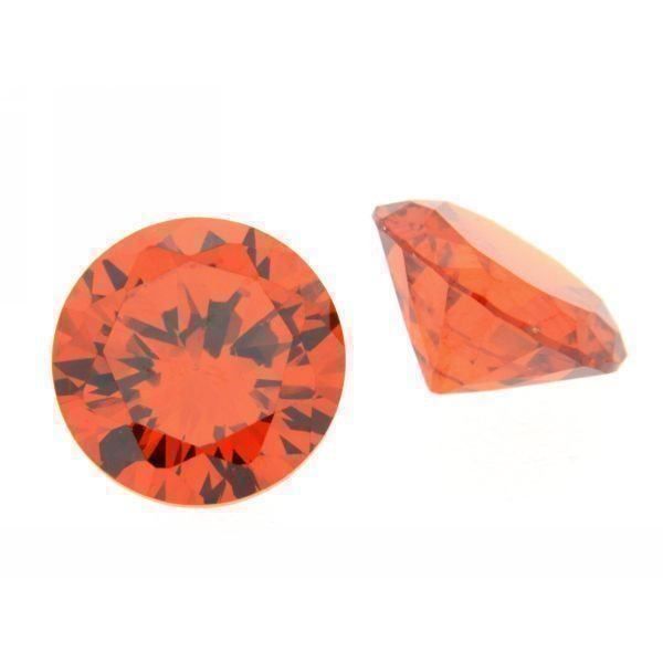Edelsteine: Zirkonia Orange / 3mm rund / 14Stk – Neu und originalverpackt aus Kradolf von oxanab
