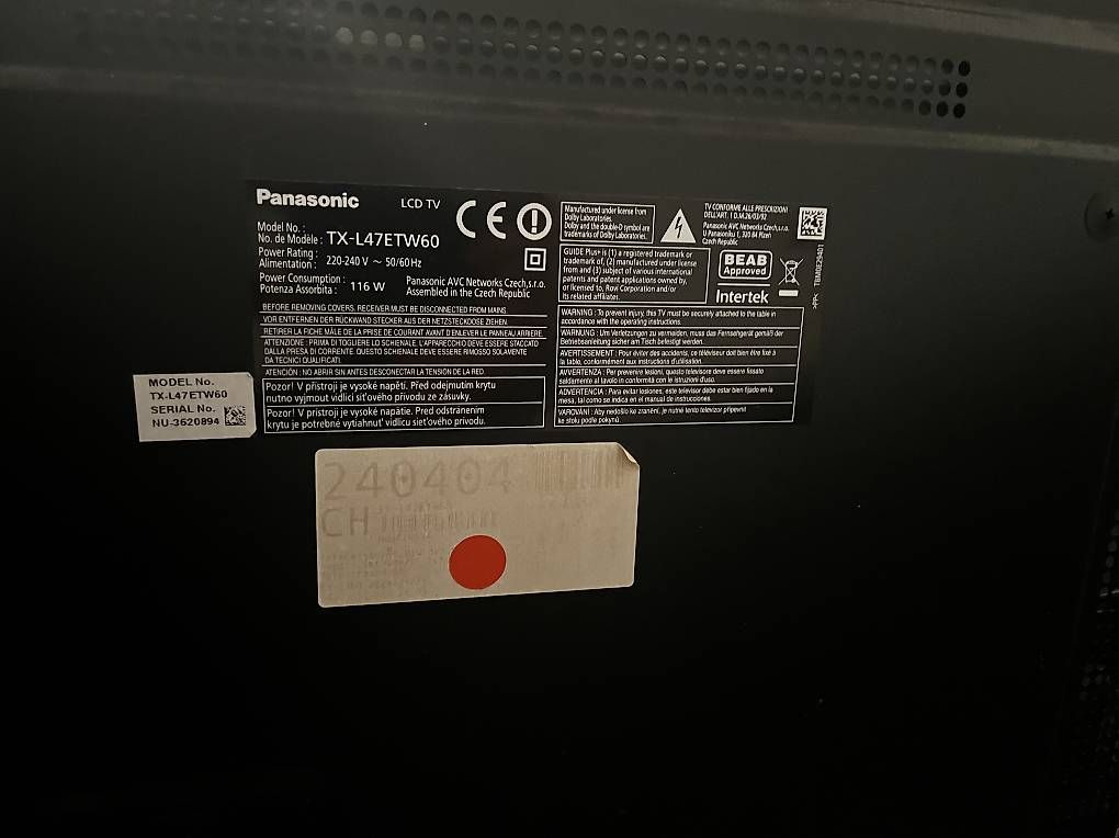 Panasonic Appareils TV: Panasonic TV – D'occasion à Wichtrach par Honduras 2