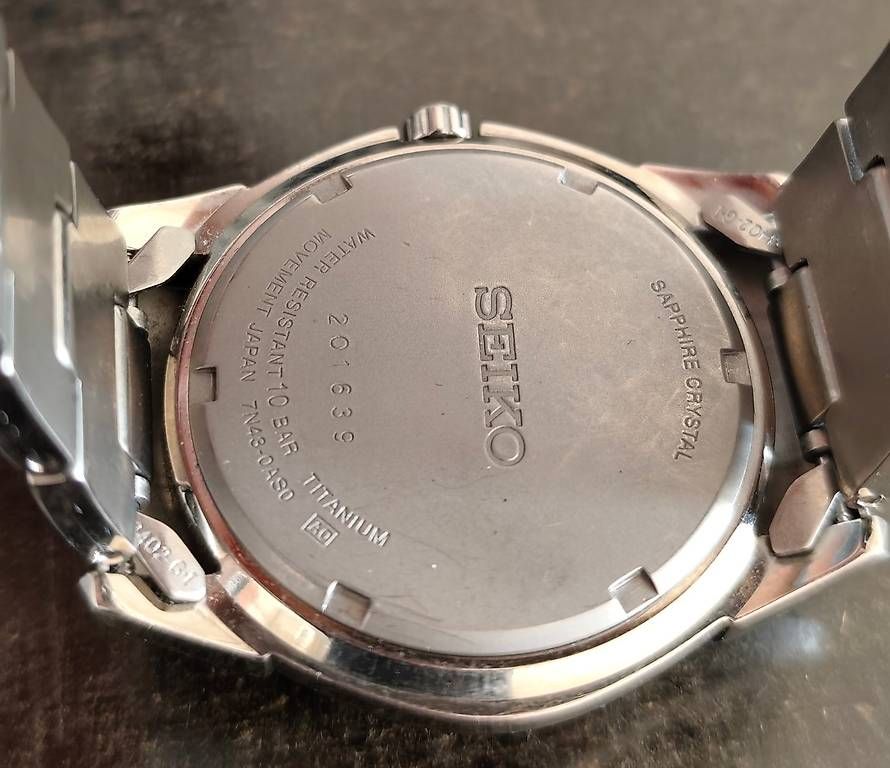 Seiko Orologi: Seiko Sapphire Titanium 100 M - neue Batterie – Usato da Zürich venduto da yru_ms5j 3