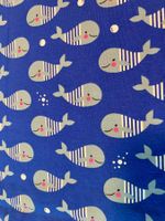Neuer Kinder Stretch Jersey Stoff  Wal maritim