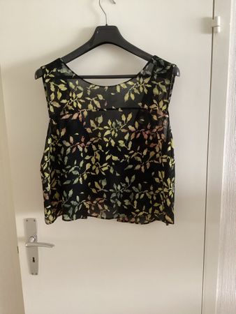 Feines, luftiges, florales Sommer-Top, Gr. M/L