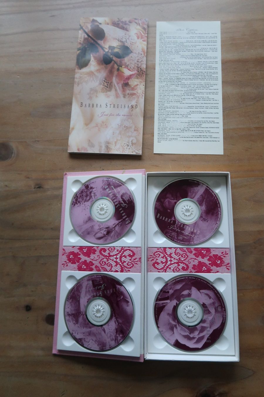 CD: BARBRA STREISAND - JUST FOR THE RECORD - 4x CD BOXSET – Usato da Basel venduto da Patiscat 2