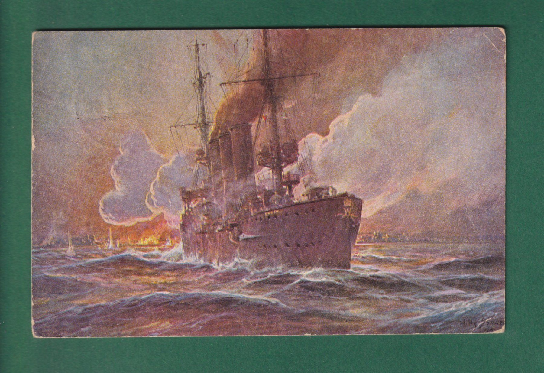 Cartoline postali: KOLONIALKRIEGERDANK - Schiff - 1929 – Usato da Pully venduto da nicecards-shop