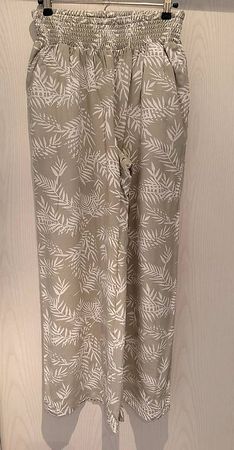 Marlenehose / Wide-Leg-Hose, Blättermuster Lascana  Gr. 36