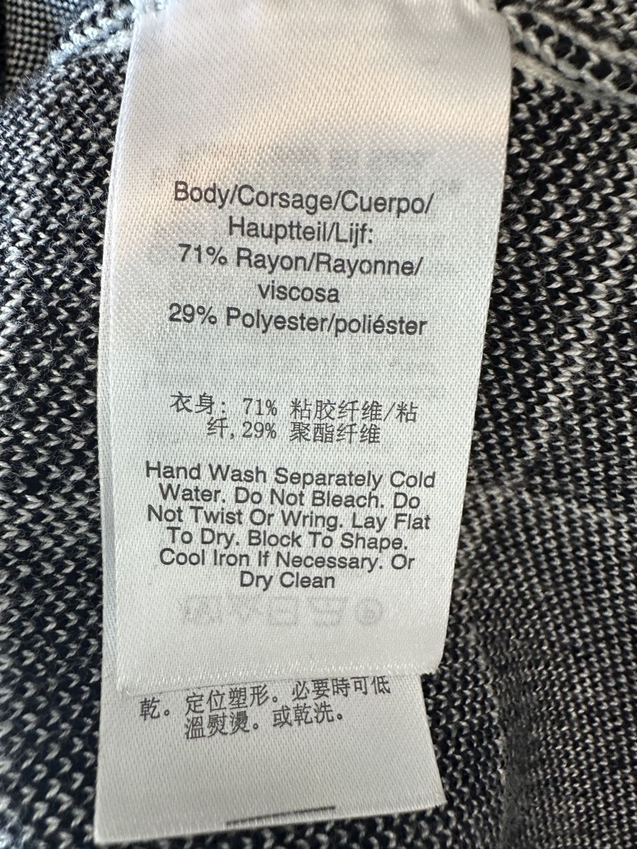 DKNY Vestiti: DKNY Strickkleid schwarz weiß  – Usato da Speicher venduto da pat_ddn8 3