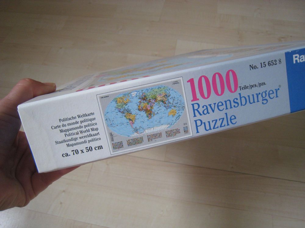 Ravensburger Puzzles: 1000 Teile PUZZLE Politische Weltkarte The Worl ravensburger – D'occasion à Dättlikon par Mamakuga 3