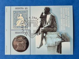 Sonderblock Sitzende Helvetia Ausgabetag 7.9.2004 Postfrisch