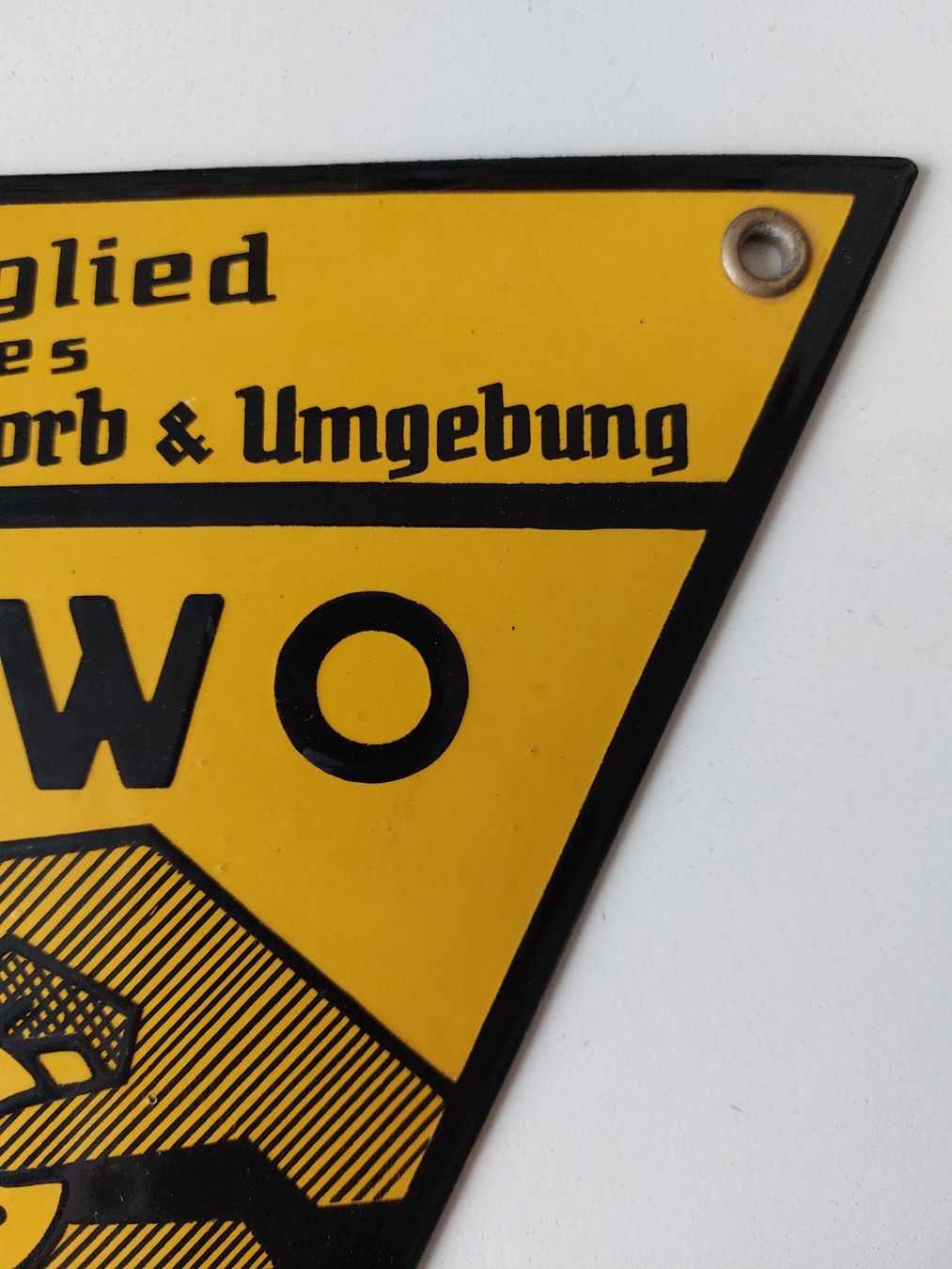 Cailler Insegne: Emailschild RAWO Worb Bern Plaque émaillée – Usato da Schenkon venduto da TG10 2