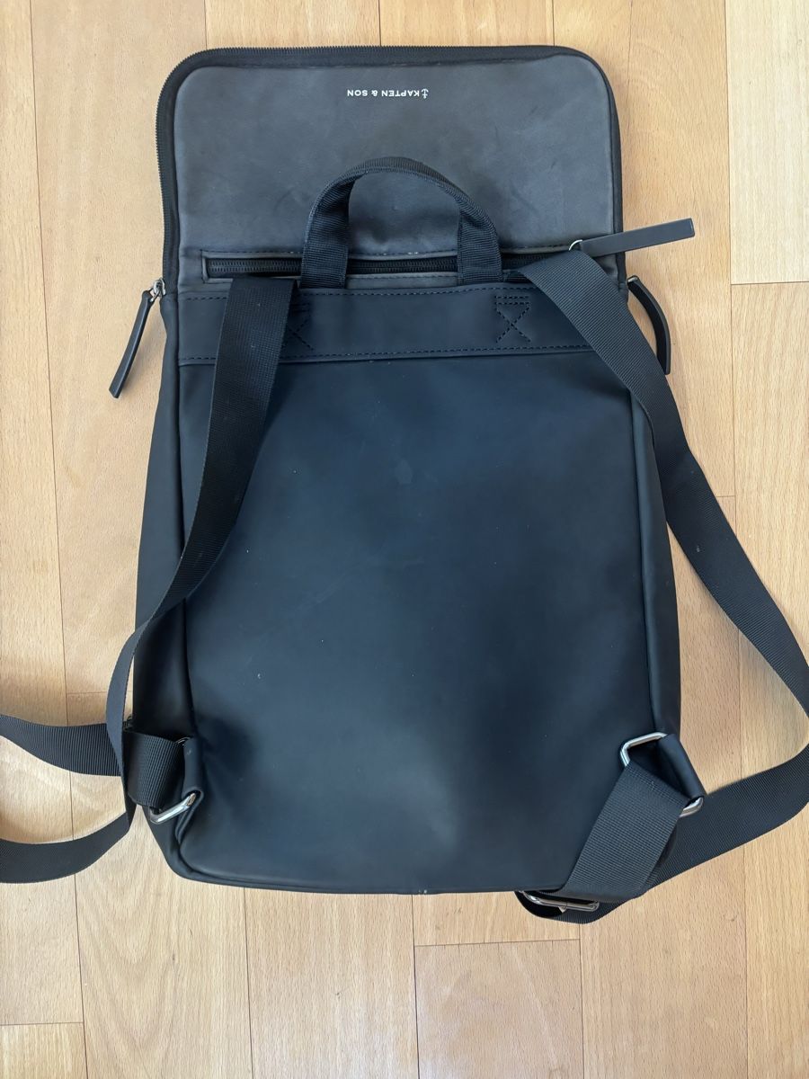 Kapten & Son Zaini: Kapten & Son Rucksack Vallen All Black – Usato da Maienfeld venduto da eli_27lm 1