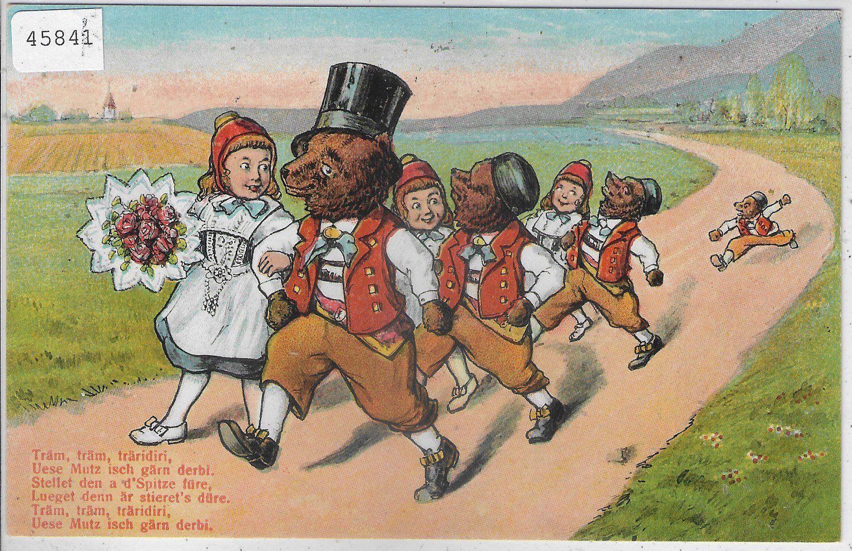 Cartes postales: Fröhliche Wanderung mit Bären – D'occasion à Ettingen par Kartenplanet