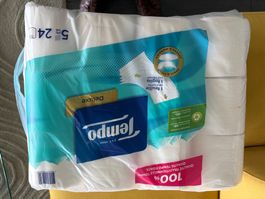 24 Rollen Tempo Toilettenpapier 5-lagig Deluxe