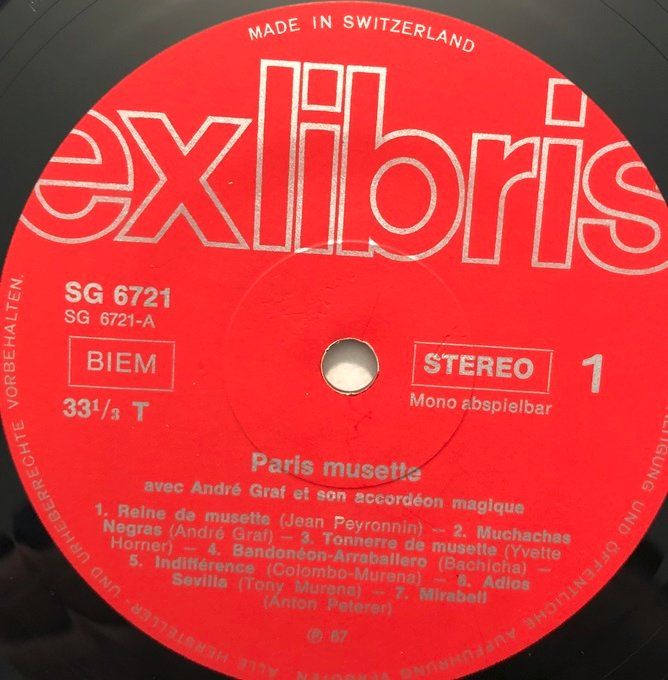 Dischi in vinile: Paris musette  (LP, André Graf) – Usato da Grüningen venduto da azulvinyl 2