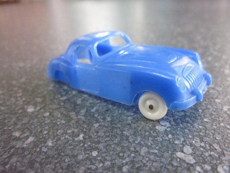 MG Modellini d'auto: "Groschenauto" MG, blau Kunsstoff, W.Germany – Usato da Bischofszell venduto da Pfau0