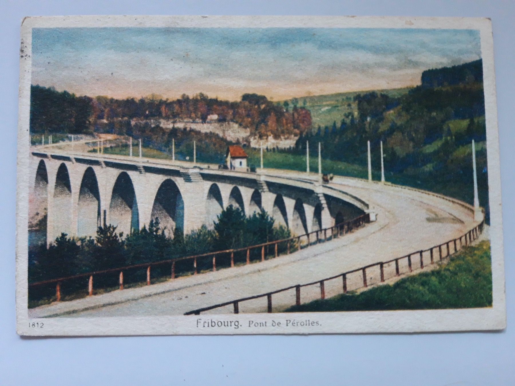 Cartoline postali: Fribourg Pont de Pérolles – Usato da Sargans venduto da nicsam1815