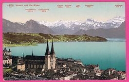 Luzern und die Alpen