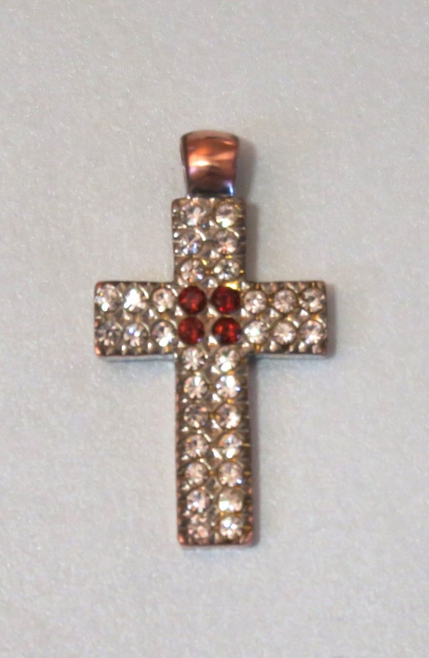 Anhänger: Anhänger Kreuz mit Strasssteinen – Gebraucht aus Brittnau von marlenestone