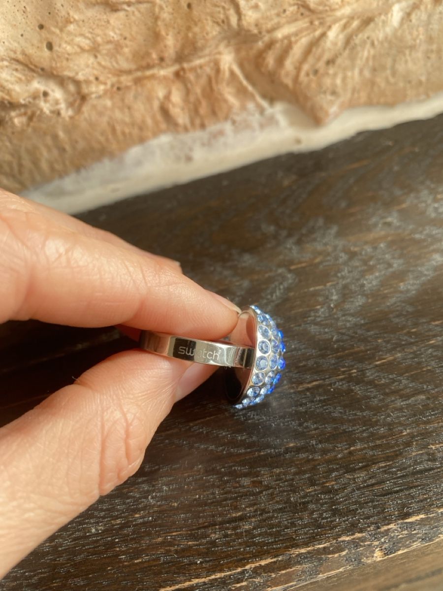 Swatch Anelli: Schicker Swatch Ring mit blauen Steinen Größe 56 – Usato da Rubigen venduto da Mukuru 1