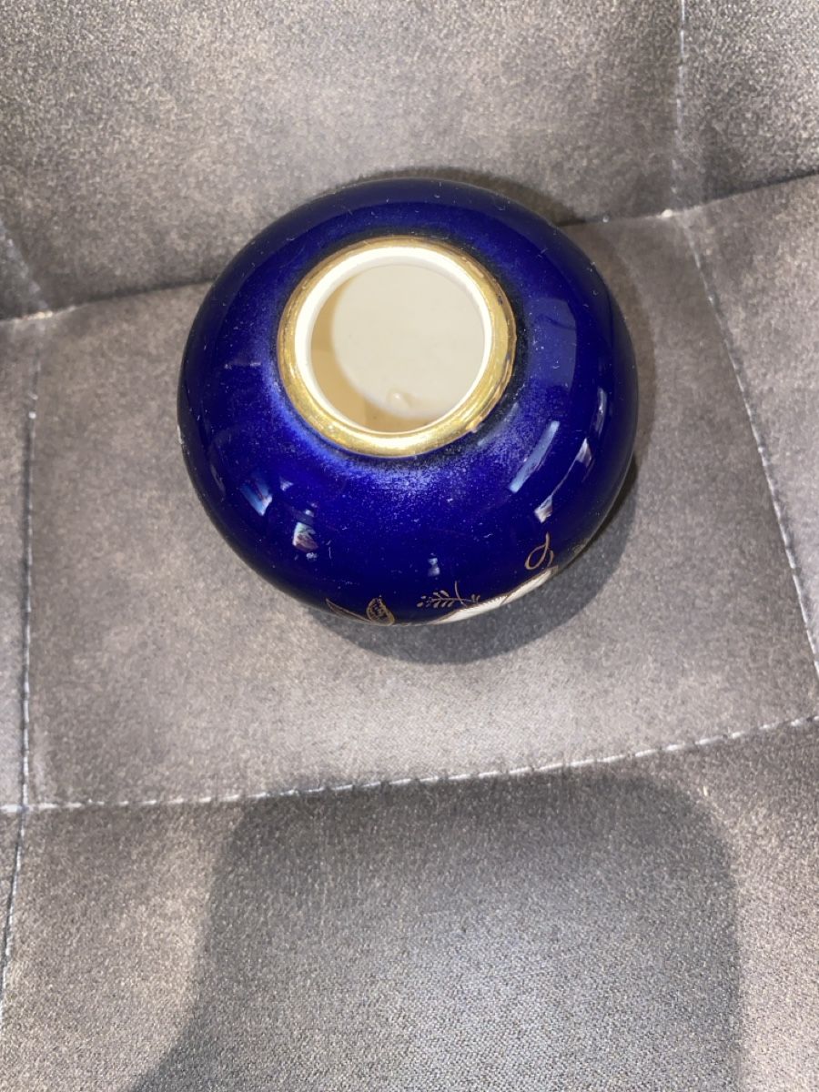 Vasen & Gefässe: Blaue Kugelvase mit Golddekor – Neu (gemäss Beschreibung) aus Wettingen von vpr_9gz6 2