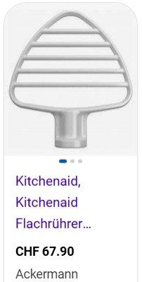 Kitchenaid Elettrodomestici da cucina: Orig. KitchenAid Flexi- und Feinteigrührer im Set – Nuovo (secondo la descrizione) da Winterthur venduto da BW.1994 6