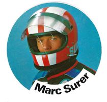 Aufkleber/Sticker, Marc Surer, Marken-WM, 1977