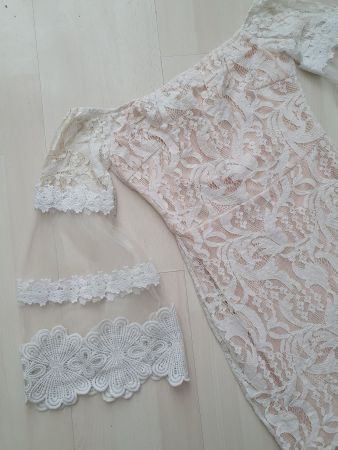 Spitzenkleid Gr XS *neuwertig* "Elly Bazar"